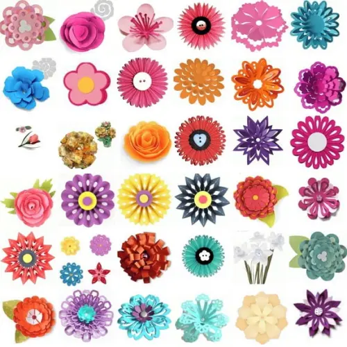 Arquivo de Corte Combo 40 Modelos de Flores