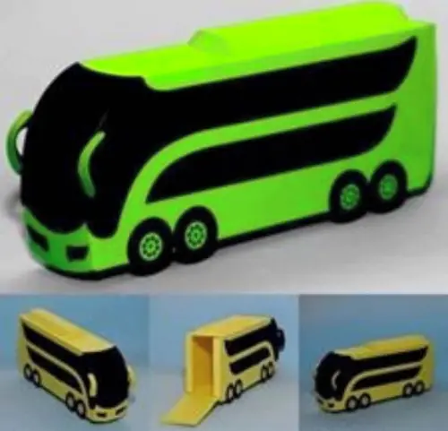 arquivos de corte caixa onibus 3d