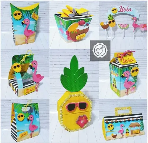 Arquivo de Corte Flamingo Tropical 02