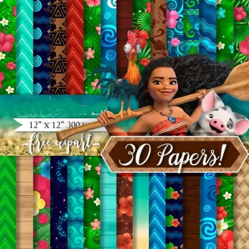 Kit Digital Moana- Scrapbook