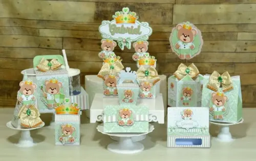 Arquivo de Corte Ursinho Principe Chá de Bebe