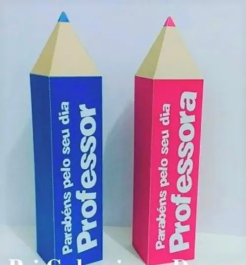Arquivos de Corte Caixa Lapis 3d Dia dos Professores