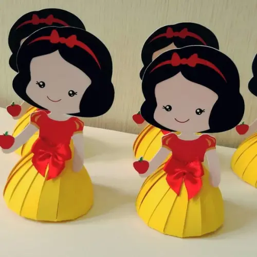 Arquivos de corte caixa vestido branca de neve 3d