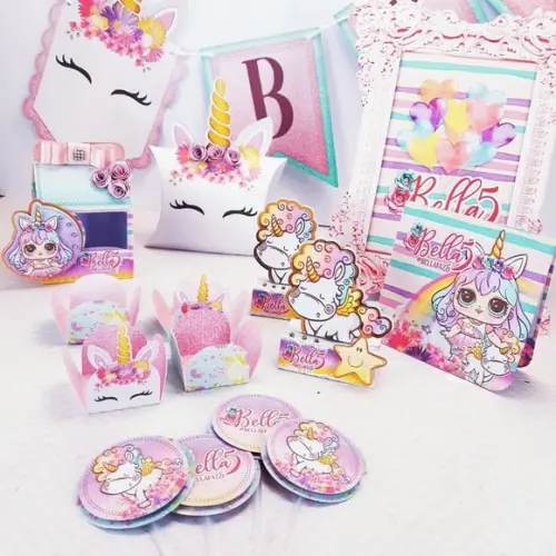 Arquivos de corte kit unicornio luxo 01