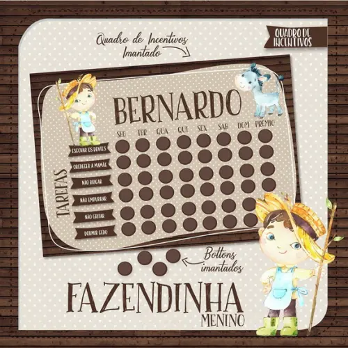 Arquivo de corte quadro de incentivo fazendinha