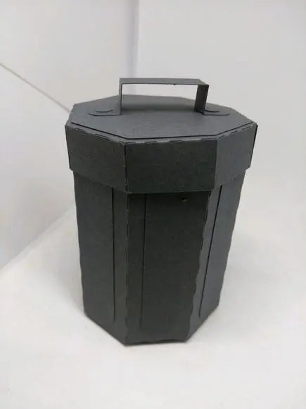 Arquivo de corte caixa de lixo