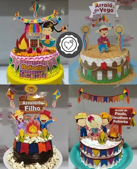 Arquivos de corte topos bolo festas juninas