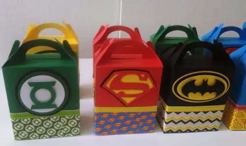 Arquivos de Corte Caixas Sacolinhas Super Herois