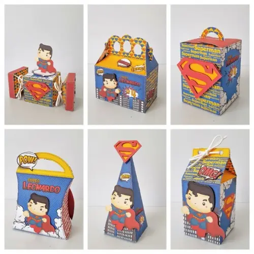 Arquivos de corte caixas superman