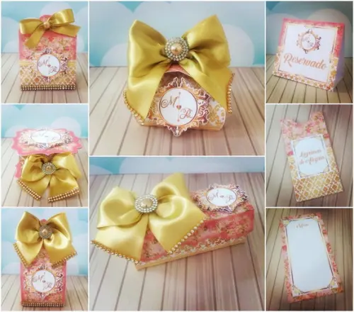 Arquivos de corte kit caixas casamento