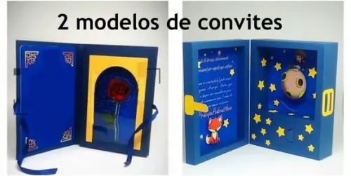 Arquivos de corte convite Pequeno Principe