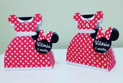 Arquivos de corte caixa vestido Minnie