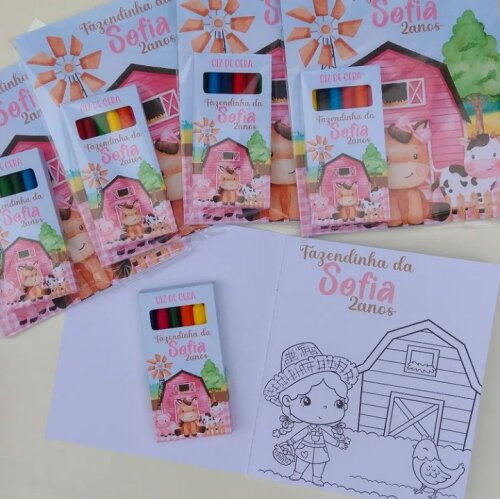Arquivo digital Livrinho de Colorir + Giz de Cera