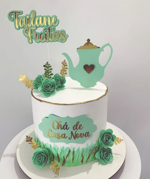 Arquivo de Corte Topo Cha de Casa Nova flores