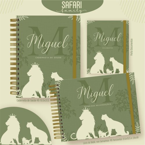 Arquivo Encadernação Baby Safari Family