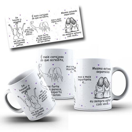 Arquivo Digital Arte para Caneca  amigas