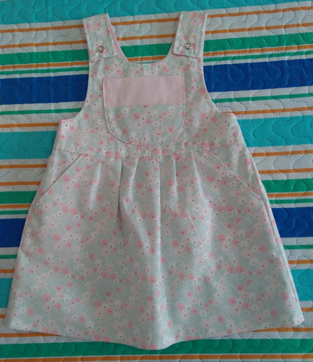 Vestido Jardineira - RN a 3 Anos