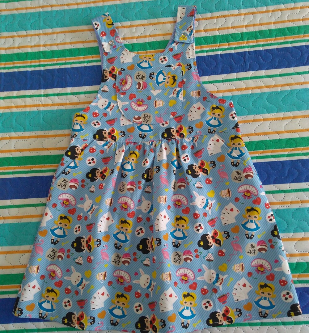 Vestido Jardineira - RN a 3 Anos