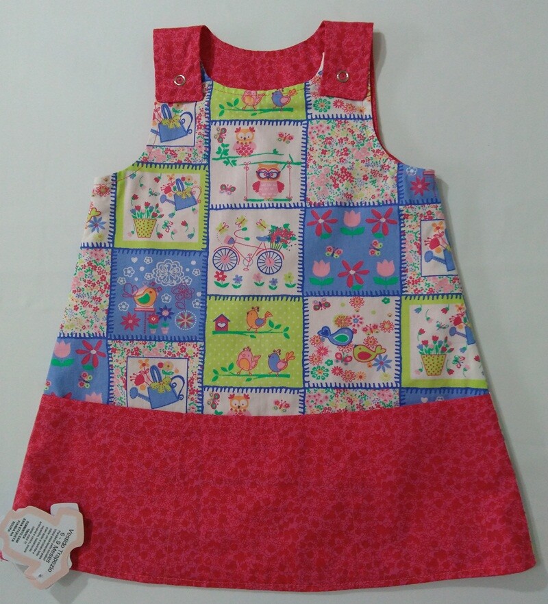 Vestido Modelo Trapézio - RN a 4 Anos