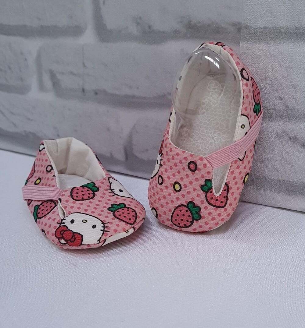 Sapatinho em Tecido para Bebes - Nino - Recém Nascido - 8 cm - P