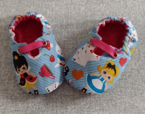 Sapatinho Em Tecido  - Pantufinha com Abertura e Elástico