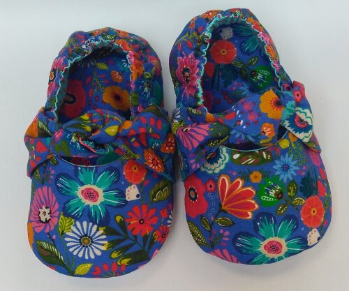 Sapatinho Em Tecido - Pantufinha com Nozinho - Prematuro a 4 Anos
