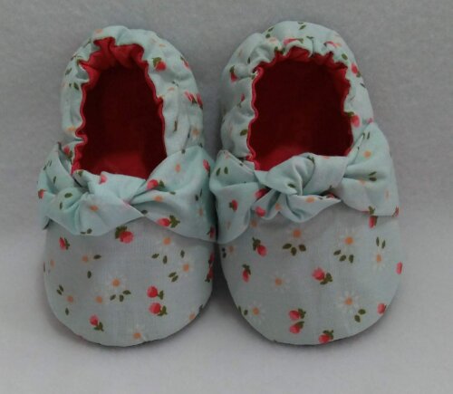 Sapatinho Em Tecido - Pantufinha com Nozinho - Prematuro a 4 Anos