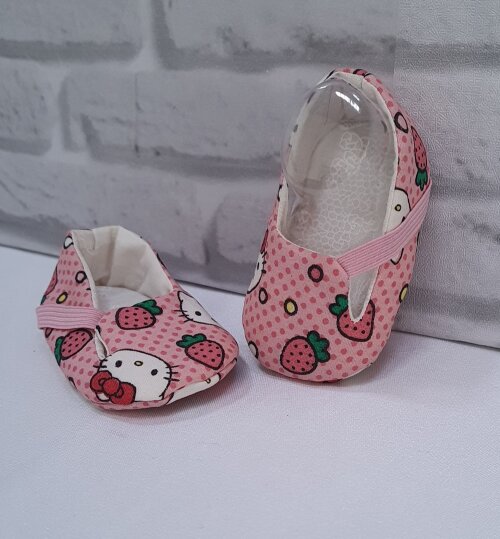 Sapatinho em Tecido para Bebes - Nino - Recém Nascido - 8 cm - P