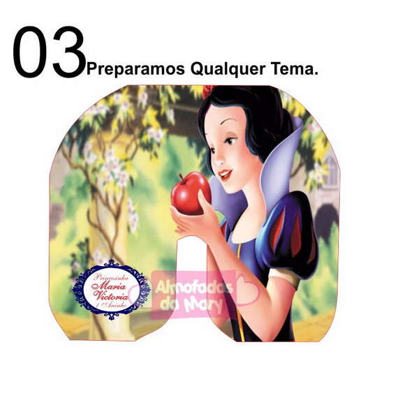 Almofada de Pescoço Branca de Neve