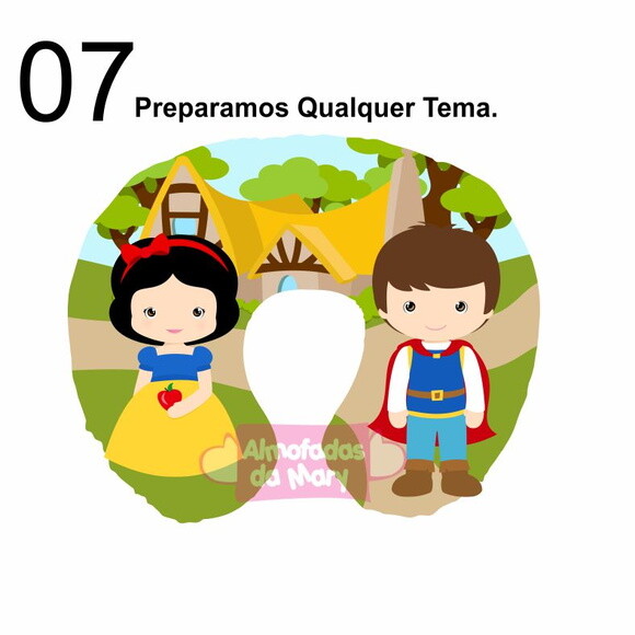 Almofada de Pescoço Branca de Neve