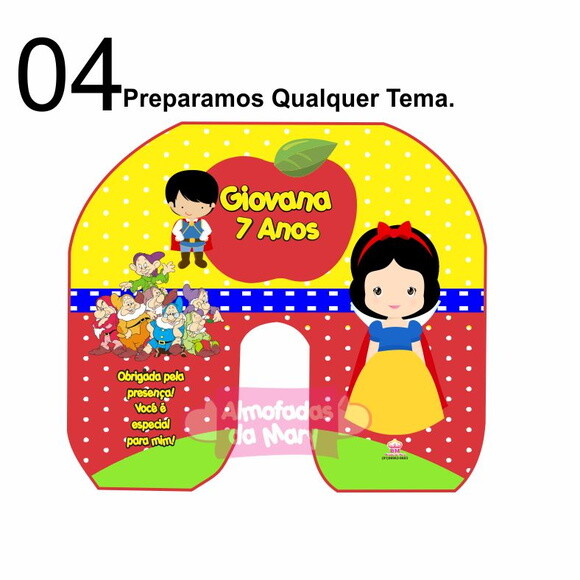 Almofada de Pescoço Branca de Neve
