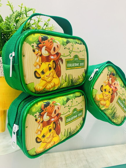 Bolsa Personalizada Necessaire Pp Rei Leão