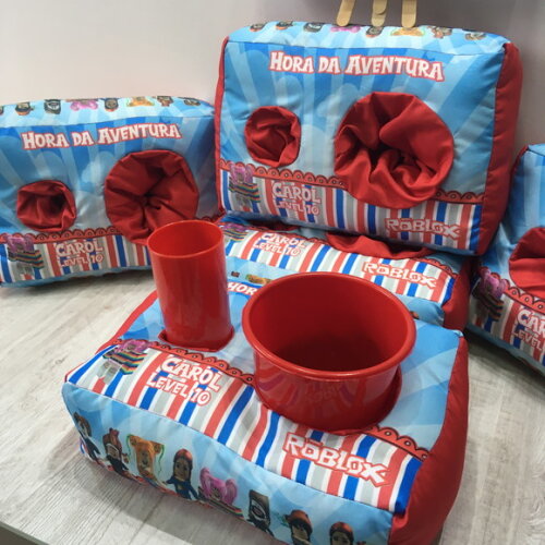 Almofada Porta Pipoca Branca de Neve