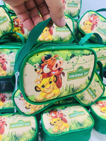 Bolsa Personalizada Necessaire Pp Rei Leão
