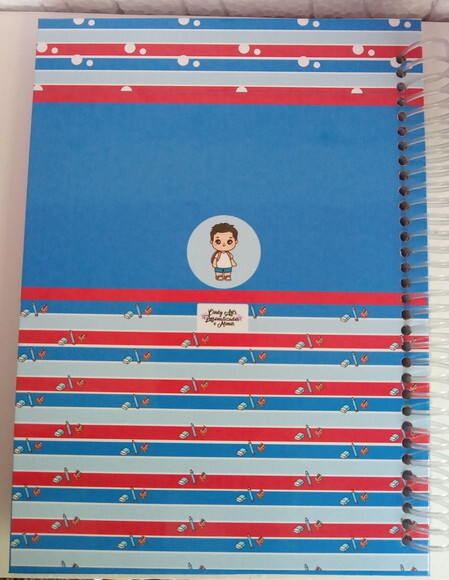 Agenda Escolar A5 Permanente 100 Folhas -menino