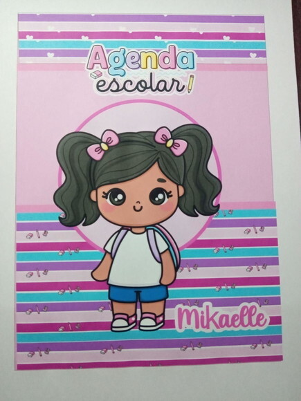 Agenda Escolar A5 Permanente 50 Folhas -menina