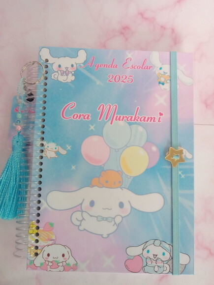 Agenda Escolar A5 Permanente 50 Folhas -cinnamoroll