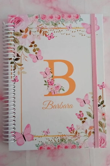 Agenda Escolar Borboleta Floral- A5 100 Folhas