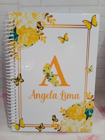 Agenda Escolar Borboleta Floral- A5 100 Folhas