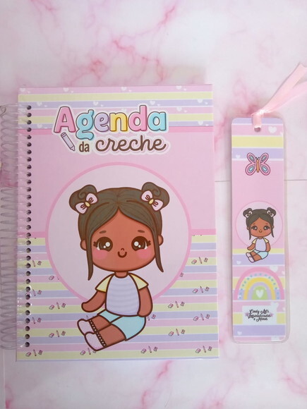 Agenda Permanente para Creche 2025 Menina-48 Folhas