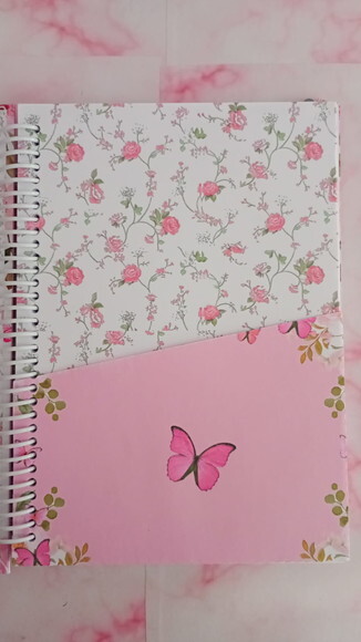 Agenda Permanente Floral Borboleta -50 Folhas