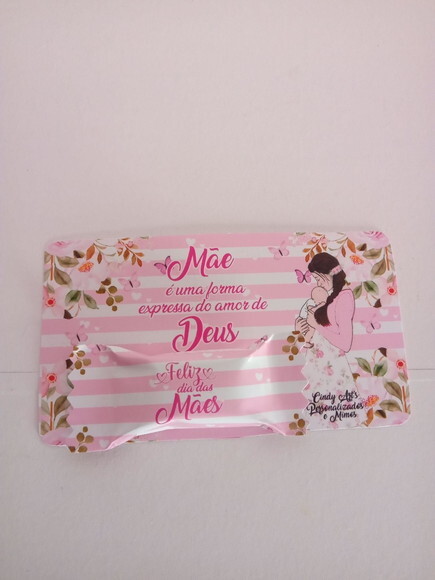 Bala na Card Dia das Mães -jardim das Abençoadas