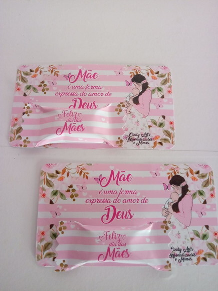 Bala na Card Dia das Mães -jardim das Abençoadas