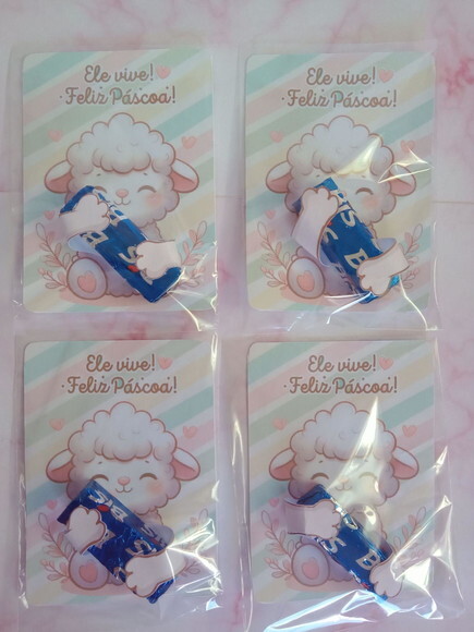 Bis na Card Feliz Páscoa -ovelhinha