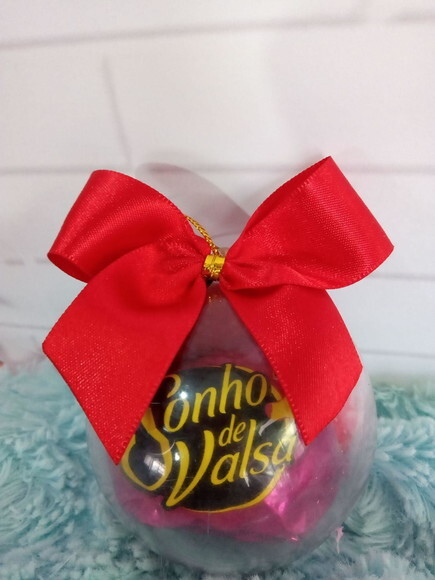 Bolinha de Natal Personalizada com Bombom -feliz Natal
