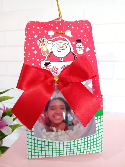 Bolinha de Natal Personalizada com Foto