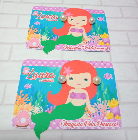 Brinco na Card - Pequena Sereia Cute