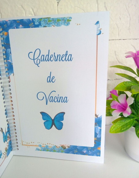 Caderneta de Vacinação Borboleta Azul