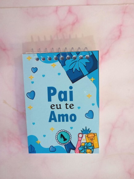 Caderninho Dia dos Pais -7x10 40fls Brancas