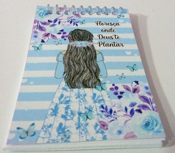 Caderninho na Cx Almofada-7x10 40fls Brancas